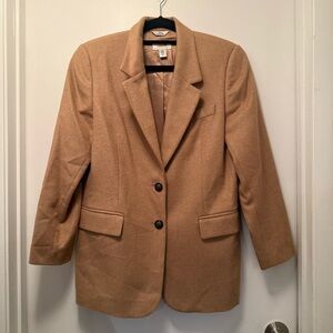 Talbots Camel Hair Blazer | Pure Camel Hair | Made in Italy | Size 8P